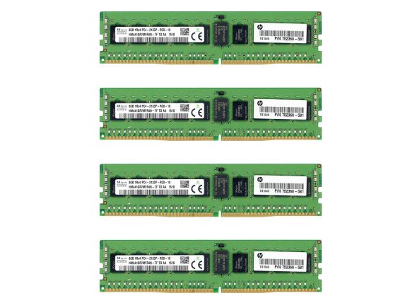 32GB (4x 8GB) Hynix ECC REGISTERED DDR4 1Rx4 2133MHz PC4-17000 RDIMM HMA41GR7MFR4N-TF