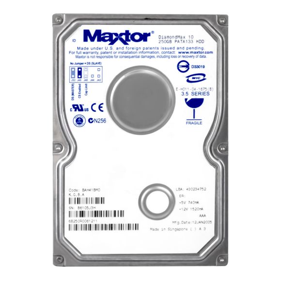 MAXTOR 6B250R0 250GB ATA 7200RPM 16MB 3.5''