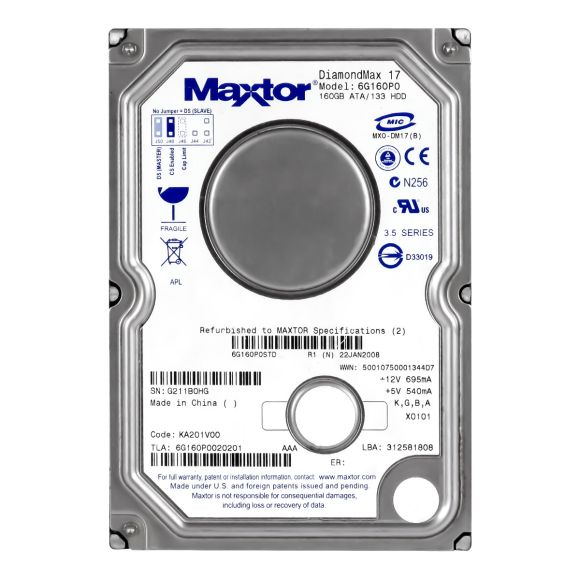 MAXTOR 6G160P0 160GB ATA 7200RPM 3.5''