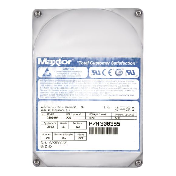 MAXTOR 7000 Series 2GB 4480RPM ATA 3.5'' 72004AP