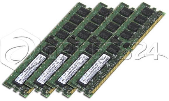 SAMSUNG 4GB KIT 4x 1GB ECC DDR2 1Rx4 PC2-3200R CL3