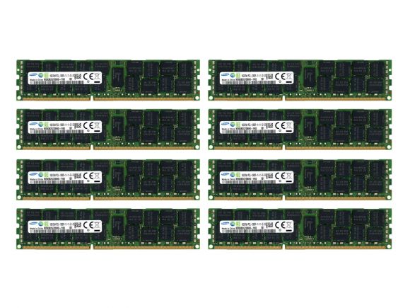 128GB  (8x16GB) PC3L-12800R DDR3 ECC Reg 