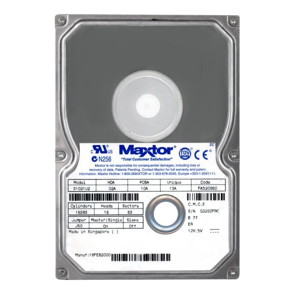 MAXTOR 91021U2 10GB ATA 5400RPM 512KB 3.5''