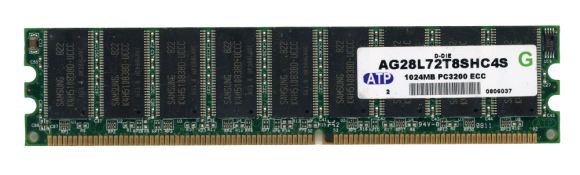 ATP 1GB DDR PC3200 400MHz AG28L72T8SHC4S ECC UNBUFFERED
