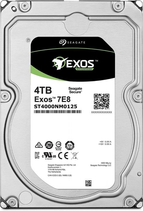 SEAGATE EXOS 7E8 4TB 7.2K 128MB SAS-3 3.5'' ST4000NM0125