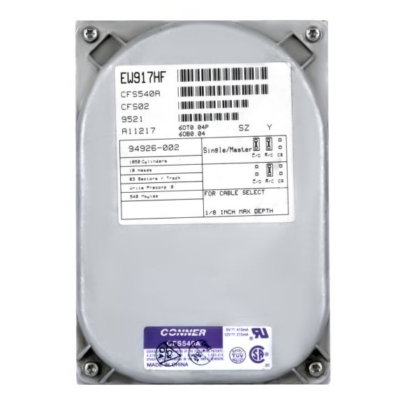 HDD CONNER CFS540A 540MB IDE/ATA 3.5''