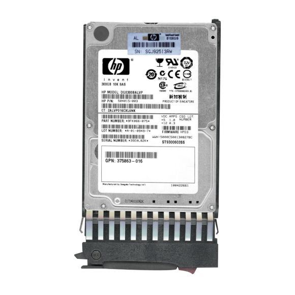 HP 504015-003 300GB SAS-2 10K 16MB 2.5'' DG0300BALVP