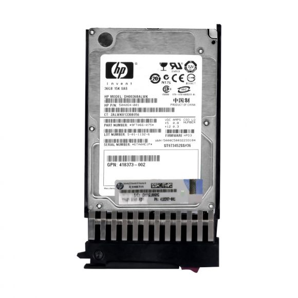 HP DH0036BALWK 418397-001 36GB 15K SAS 2.5"