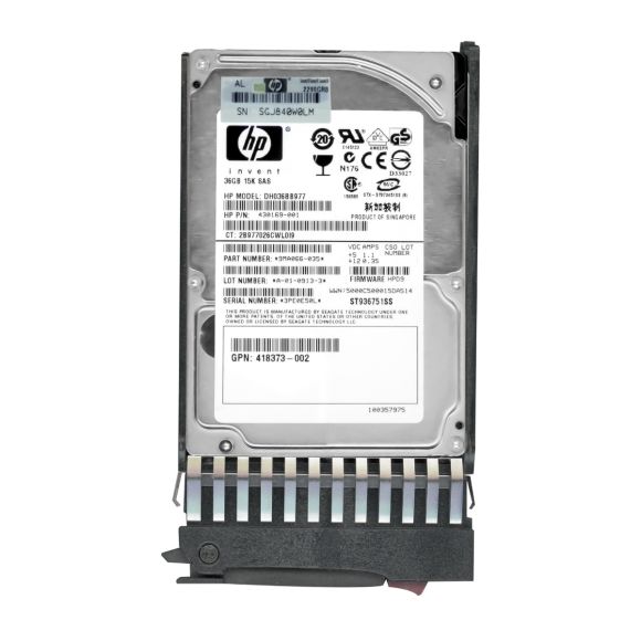 HP 430169-001 36GB SAS 15K 16MB 2.5'' DH036BB977 