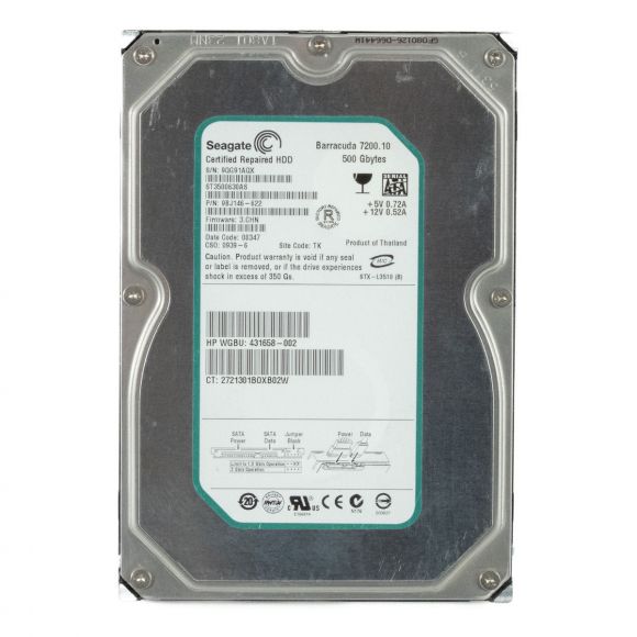 HP 431658-002 500GB SATA II 7.2K 3.5'' ST3500630AS