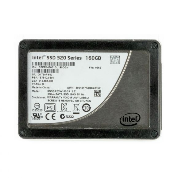 INTEL SSD 320 SERIES 160GB MLC SATA II 2.5'' SSDSA2CW160G3