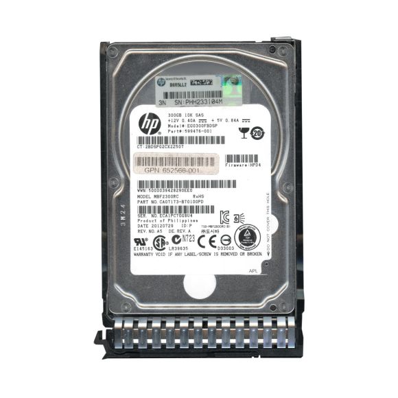 HP EG0300FBDSP 300GB 6G SAS 10k 2.5" 653955-001