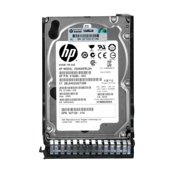 HP EG0600FBLSH 600GB 10K SAS 2.5" 619286-003