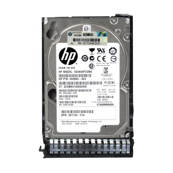 HP EG0600FCVBK 600GB 2.5" 6G 10K 693569-003