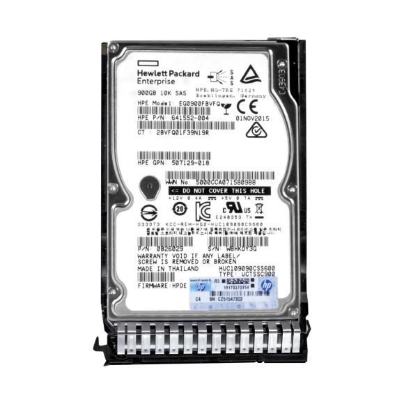 HP 641552-004 900GB SAS-2 10K 2.5'' EG0900FBVFQ