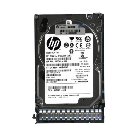 DYSK HP EG0900FCVBL 900GB 6G SAS 10K 2.5" 619463-001