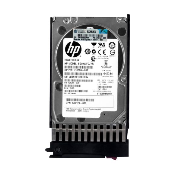 HP 718159-001 900GB 10K 64MB SAS-2 2.5'' EG0900FDJYR