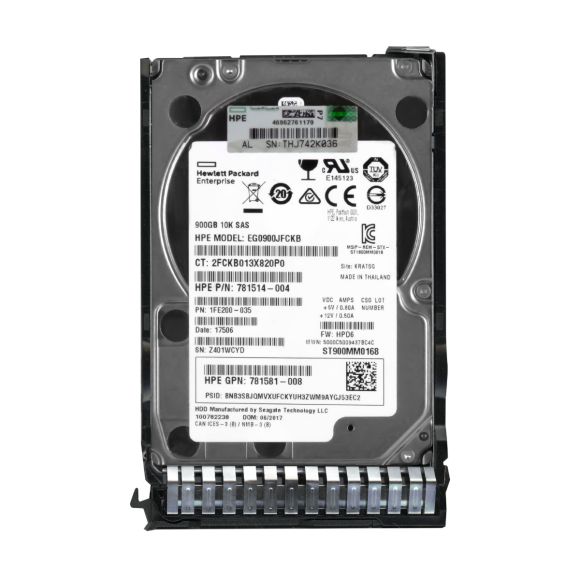 HP 781514-004 900GB 10K 128MB SAS-3 2.5'' EG0900JFCKB
