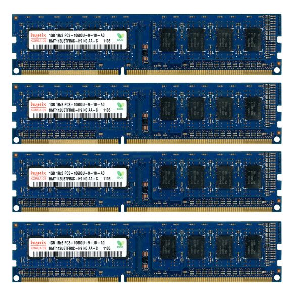 HYNIX HMT112U6TFR8C-H9 4x 1GB DDR3-1333 CL9 NON-ECC