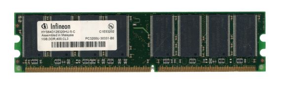 INFINEON 1GB DDR PC3200U 400MHz HYS64D128320HU-5-C Non-ECC