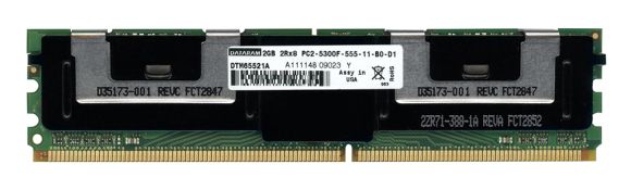 DATARAM DTM65521A 2GB 2Rx8 PC2-5300 DDR2-667MHz FB ECC