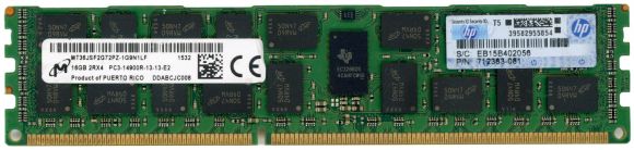 HP 712383-081 16GB DDR3 1866MHz REG ECC MT36JSF2G72PZ-1G9N1LF