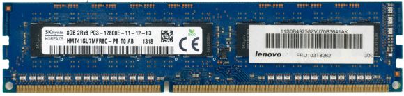 LENOVO 03T8262 8GB DDR3 1600MHz UNBUFFERED ECC HMT41GU7MFR8C-PB