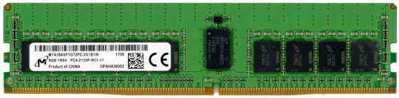 MICRON MTA18ASF1G72PZ-2G1B1IK 8GB DDR4 2133MHz ECC