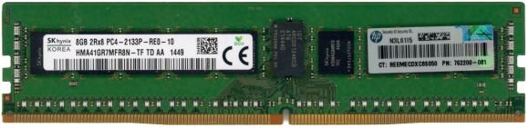 HP 762200-081 8GB DDR4 2133MHz ECC HMA41GR7MFR8N-TF