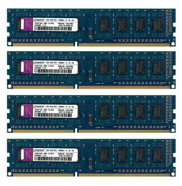 KINGSTON 4x 1GB DDR3 1333MHz HP497156-D88-ELFWG