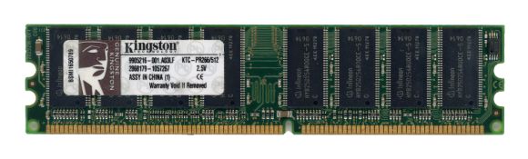 KINGSTON 512MB DDR PC2100 266MHz KTC-PR266/512 Non-ECC 9905216-001.A03LF
