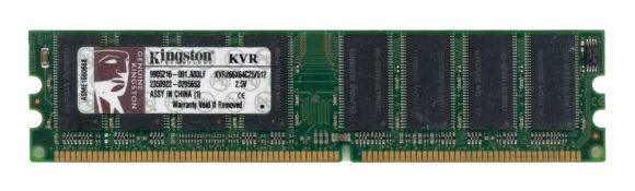 KINGSTON 512MB DDR PC2100 266MHz KVR266X64C25/512 9905216-001.A03LF Non-ECC