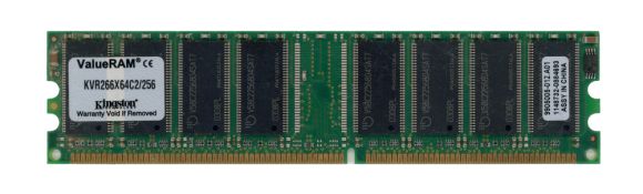 KINGSTON 256MB DDR PC2100 266MHz KVR266X64C2/256 9905005-012.A01 Non-ECC