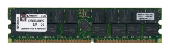 KINGSTON 2GB DDR PC3200R 400MHz KVR400D4R3A/2G 9965294-001.A00 ECC REGISTERED