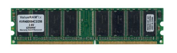 KINGSTON 256MB DDR PC3200 400MHz KVR400X64C3/256 99051292-007.A01 Non-ECC
