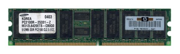 SAMSUNG 512MB DDR PC2100R 266MHz M312L6420ETS-CB0Q0 ECC REGISTERED