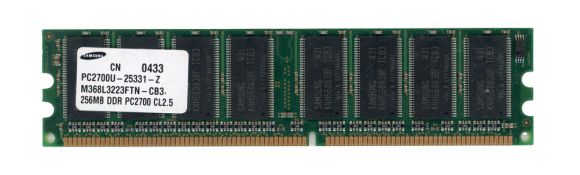 SAMSUNG 256MB DDR PC2700U 333MHz M368L3223FTN-CB3 Non-ECC