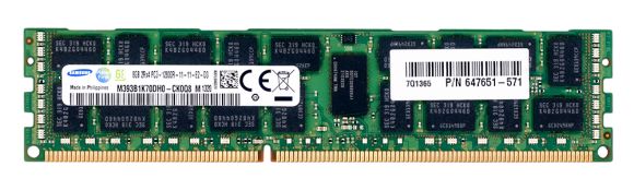 HP 647651-571 M393B1K70DH0-CK0Q8 8GB DDR3 1600MHz REG ECC