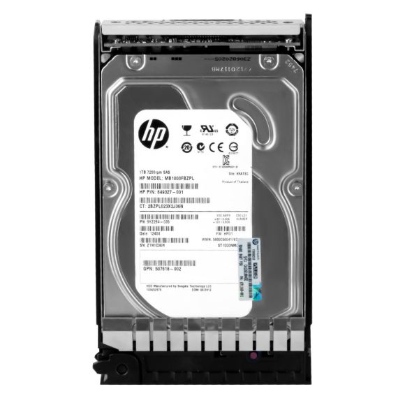 HP MB1000FBZPL 1TB 3.5" LFF SAS 6G 7.2K 649327-001