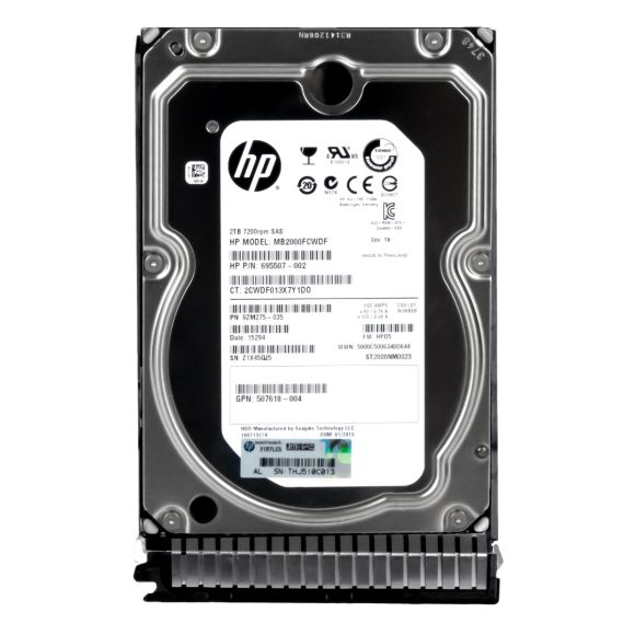 HP 695507-002 2TB 7.2K 128MB SAS-2 3.5'' MB2000FCWDF