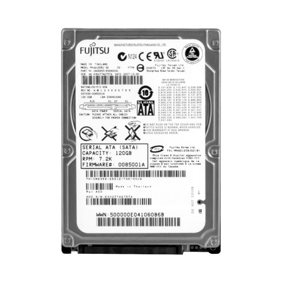 FUJITSU 120GB 7.2K 8MB SATA II 2.5'' MHW2120BJ