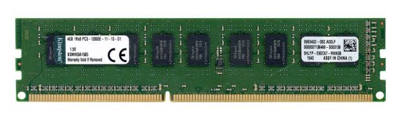 KINGSTON 4GB DDR3 1Rx8 1600MHz PC3-12800E ECC UNBUFF