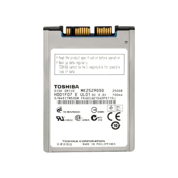 TOSHIBA 250GB 5.4K 8MB microSATA 1.8'' MK2529GSG