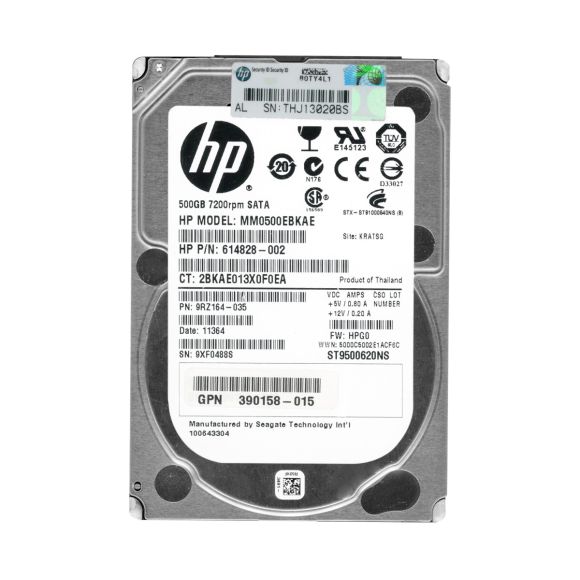 HP 614828-002 500GB 7.2K SATA II 2.5'' MM0500EBKAE