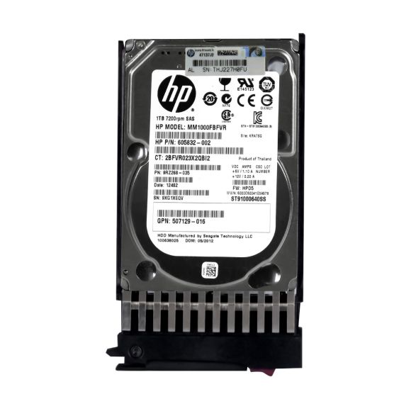 HP 605832-002 1TB SAS-2 7.2K 64MB 2.5'' MM1000FBFVR