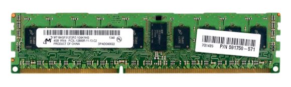 MICRON MT18KSF51272PZ-1G6K1HG 4GB DDR3 1600MHz ECC