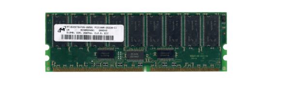 MICRON 512MB DDR PC2100R 366MHz MT18VDDT6472G-265B1 ECC REGISTERED