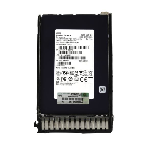HP P03483-002 960GB TLC SATA III 2.5'' VK000960GWSXH