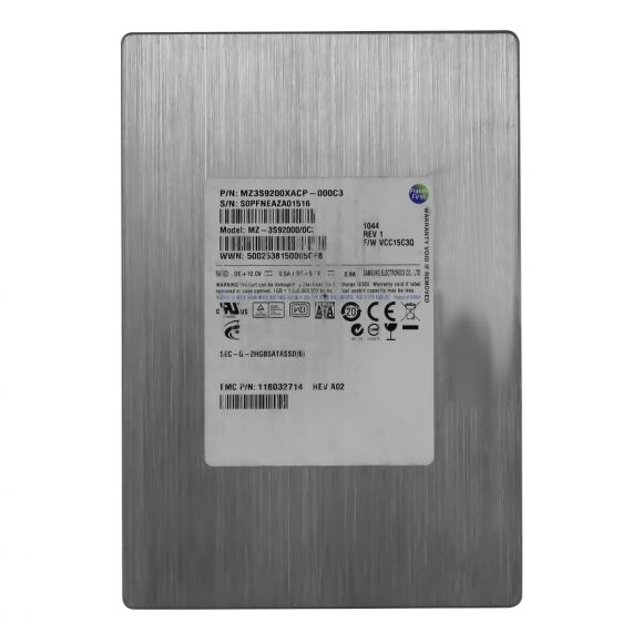 EMC MZ3S9200XACP-000C3 200 GB SSD 3.5 118032714