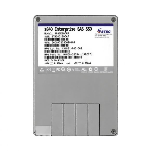 STEC S842E200M2 200GB s840 ENTERPRISE SAS SSD 2.5"